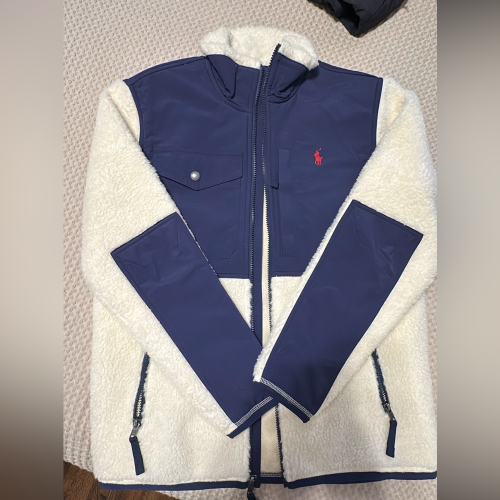 Polo Ralph Lauren. Blue/sherpa jacket.